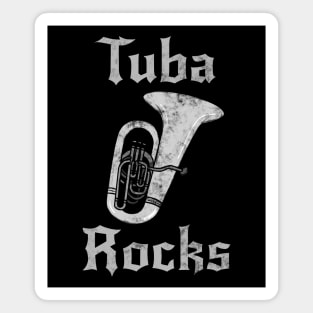 Tuba Rocks, Tubaist Heavy Rock Brass Musician Magnet